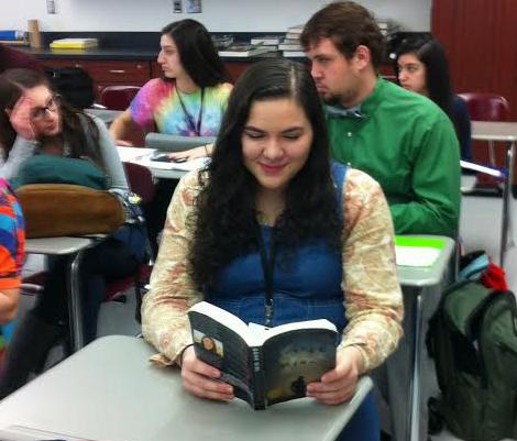 Junior Deborah Roberts enjoys the  thriller Gone Girl by Gillian Flynn.