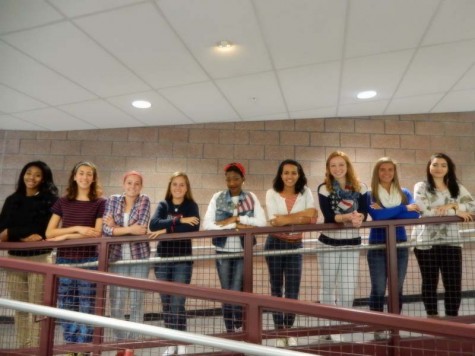from Left to Right: Tatiana Williams, Alexa Vaghenas, Samantha Tepper, Sarah Principe,Monae LaTouche, Maci Kendrick, Ellyn Dymond,Jennifer Bukowski, Angela Ablanitchka