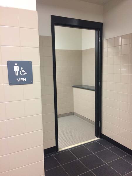 BREAKING NEWS: The boys bathroom doors are gone!