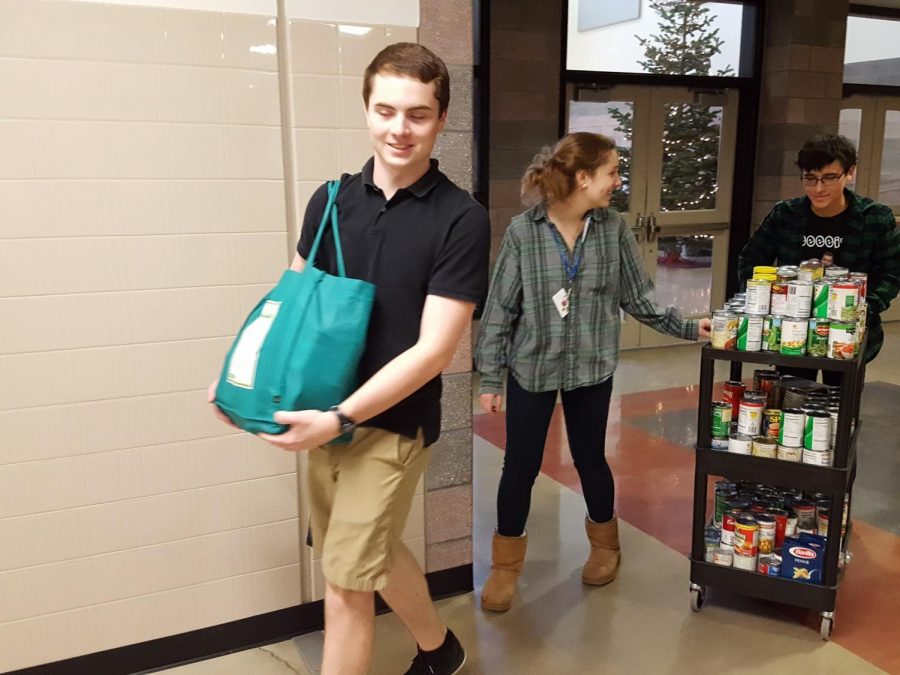 NHS collects record numbers in the Can the principal! food drive
