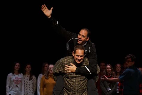 Teachers stun students at holiday show