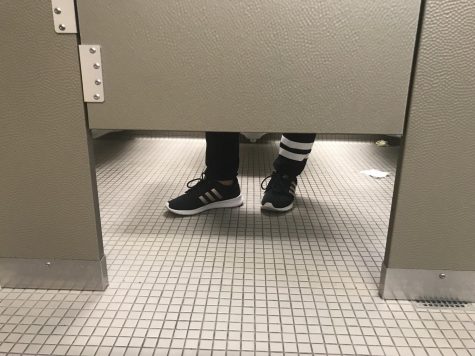 A common practice among students is to vape in the bathroom stalls. 
