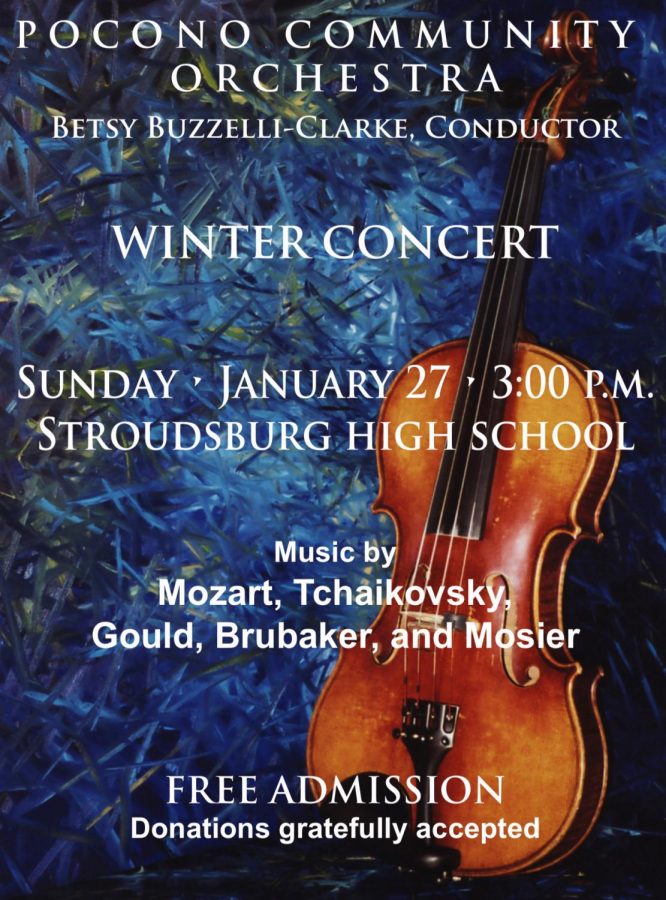 Pocono Community Orchestra Winter Concert: 1/27/19 (3 p.m.)