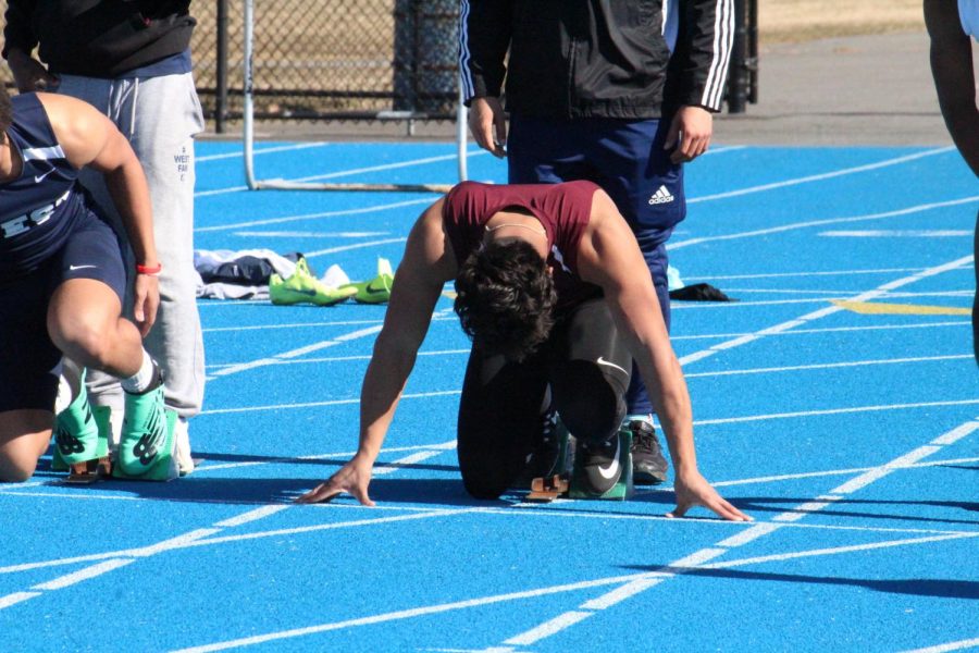 Stroudsburg competes in a track and field meet vs Pocono Mountain West in April, 2019.