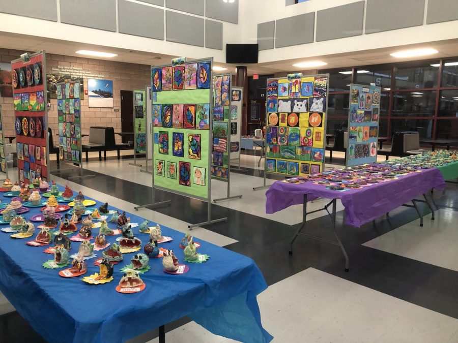 Students of all ages display work at district-wide art show
