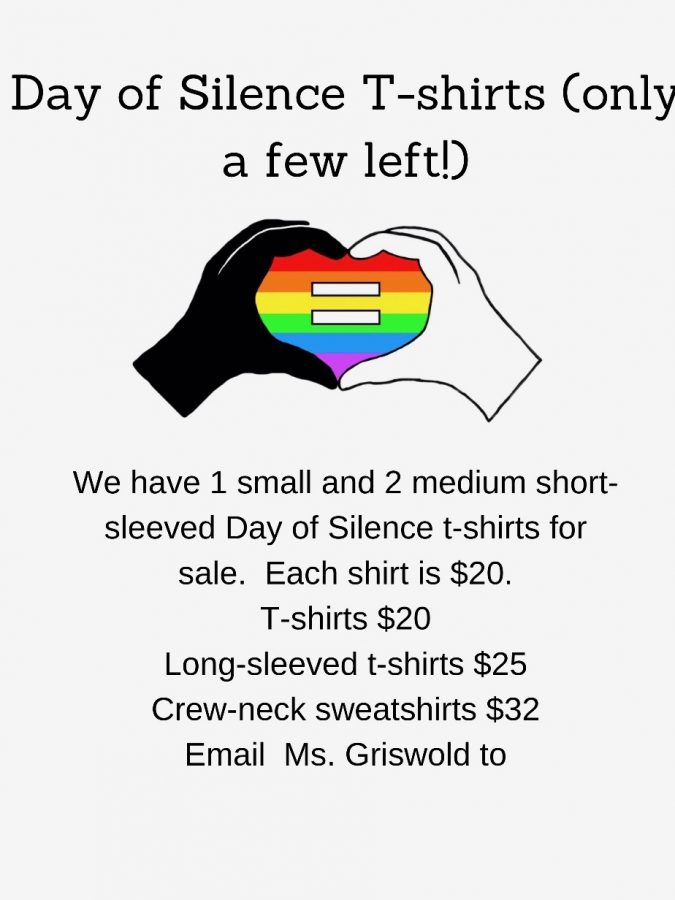 Day of Silence T-shirts (only a few left)