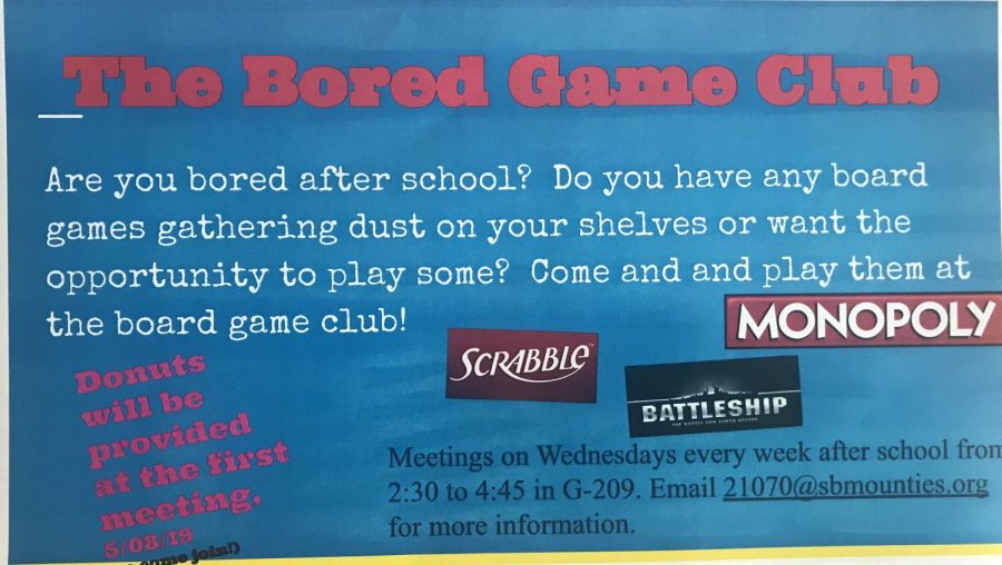 More information about the board game club.