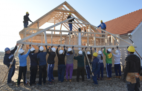 Habitat for Humanity helps people work their way into homes
