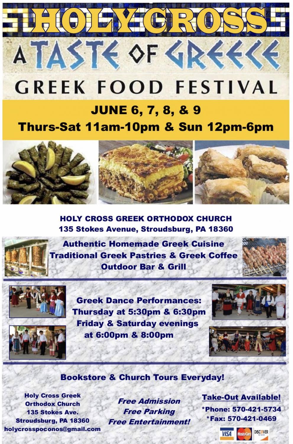 Greek Food Festival 6/6/19 6/9/19 Mountaineer