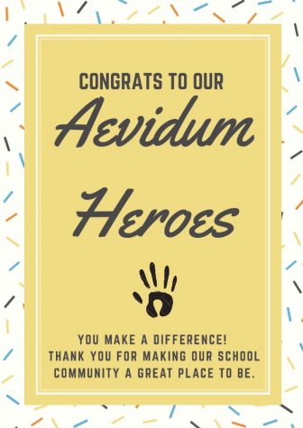 Vote for Aevidum Staff and Student Hero of the Marking Period!