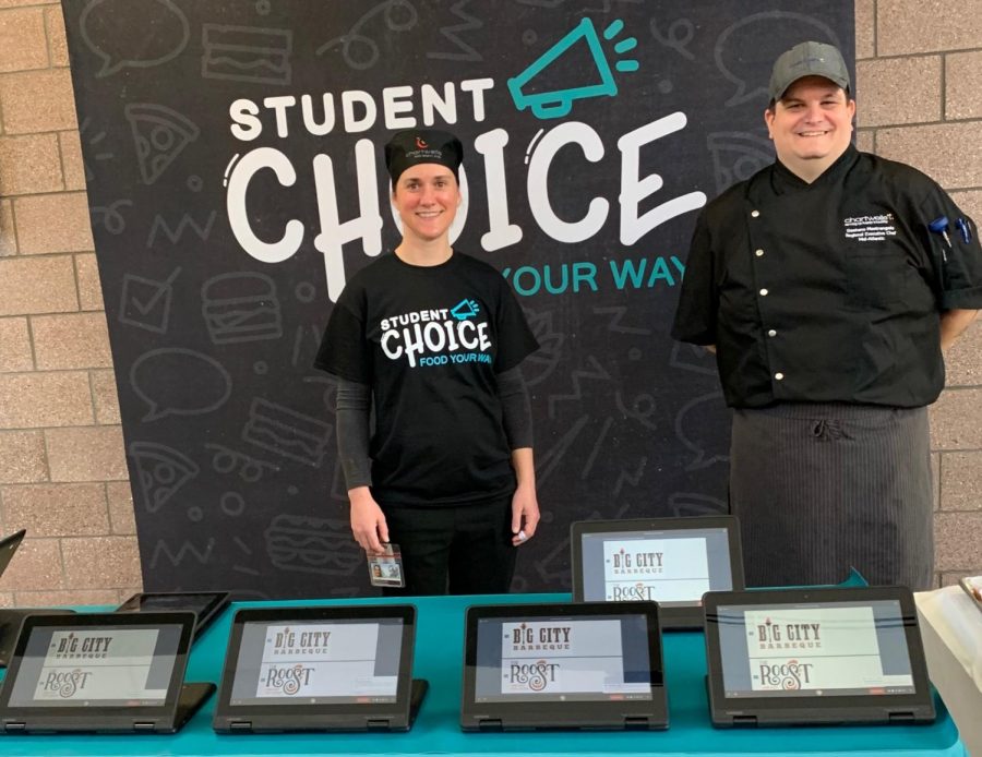 Chartwells holds Student Choice Event in SHS cafeteria