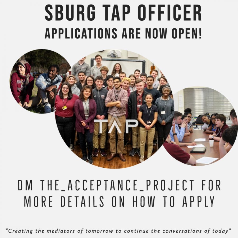 Students in grades 9-11 have the opportunity to lead and organize SBURG's local TAP chapter. 