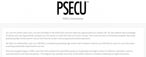 PSECU scholarship (Due: 02-26-21)