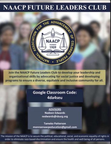 Featuring NAACP Future Leaders Club Advisors, information about the club and contacts