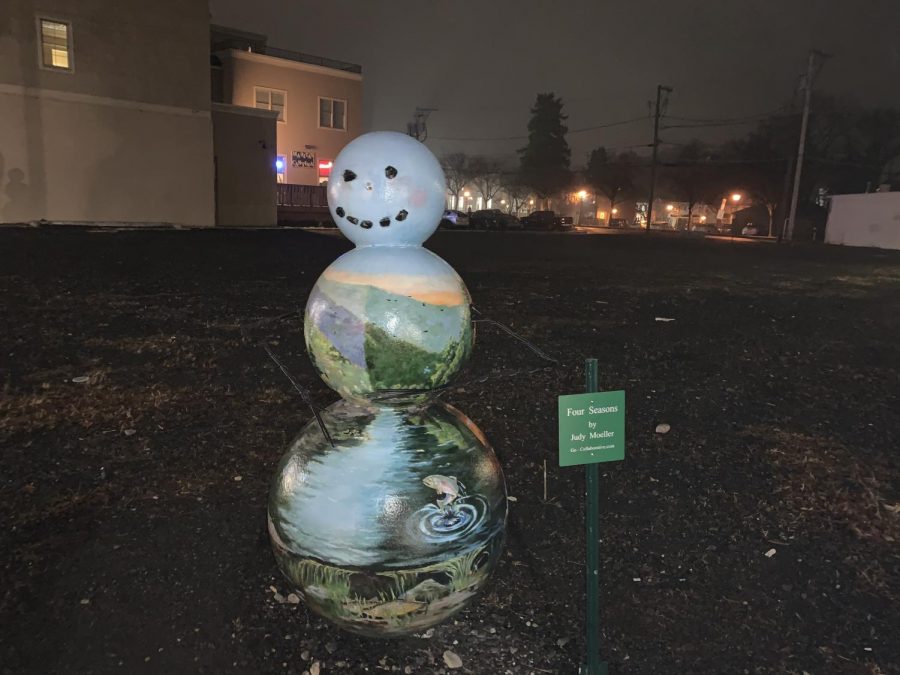Snowman Four Seasons by Judy Moeller.