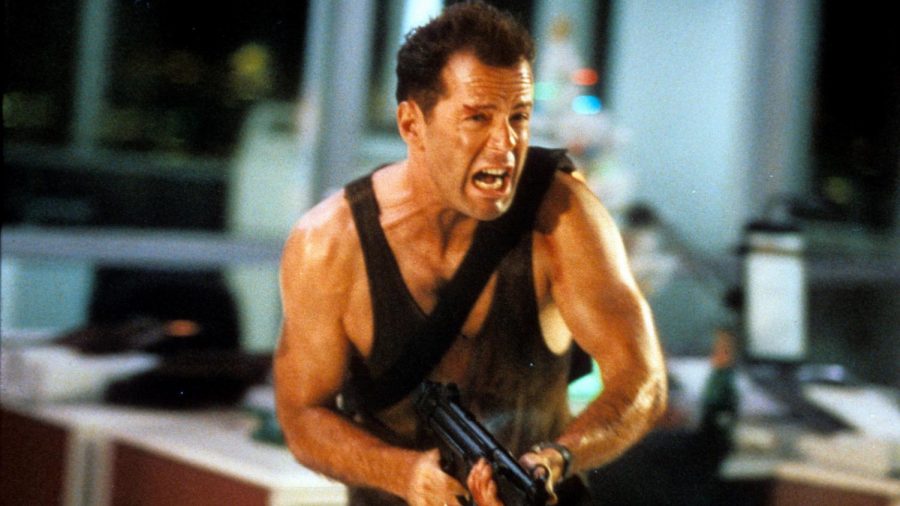 John McClane (Bruce Willis) is pictured above in the movie Die Hard.