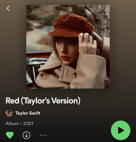 The cover of the rerecorded version of Taylor Swifts fourth studio album, Red. 