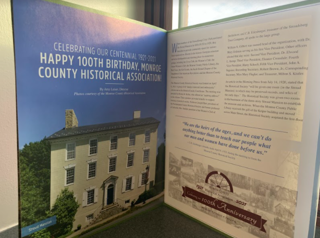 An article on the 100th Anniversary of the Monroe County Historical Society appeared in the Historical Society Periodical.