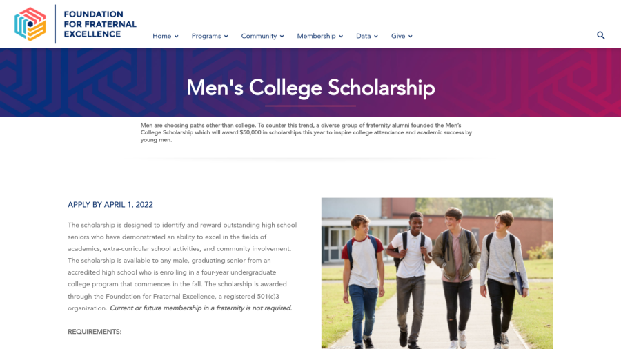 Mens College Scholarship