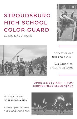 SHS Color Guard Clinics and Auditions are happening soon!