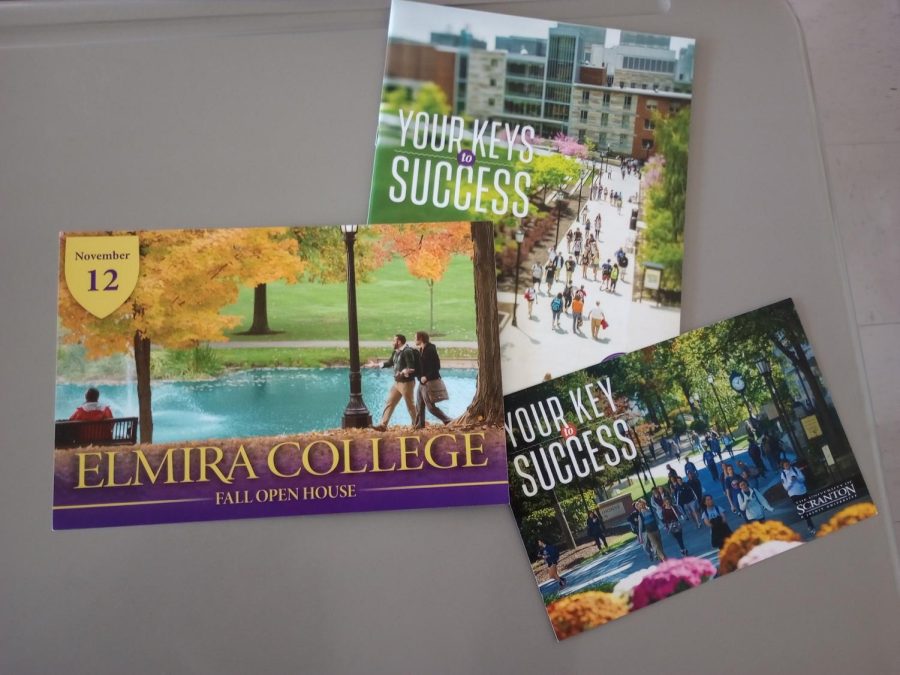 Pamphlet from college day fair. 
