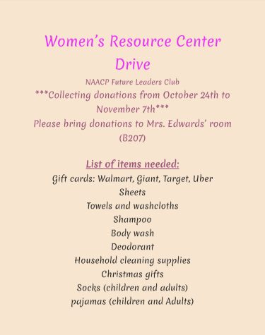 NAACP hosts Womens Resource Center Drive