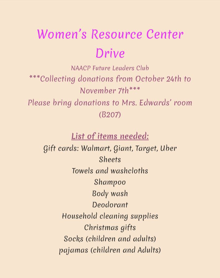 NAACP+hosts+Womens+Resource+Center+Drive