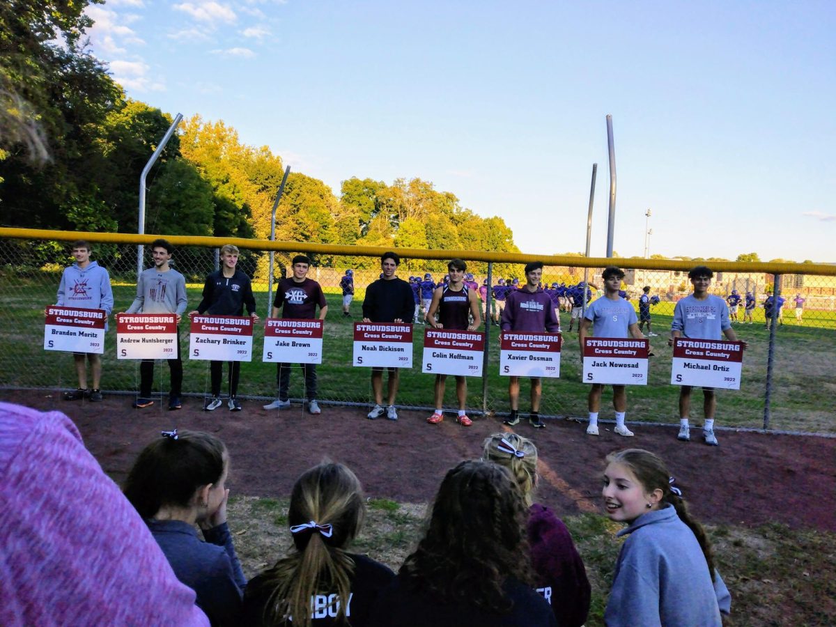 Cross Country Senior Night Class Of 2023. Photo was taken at East Stroudsburg South   on Senior Night.