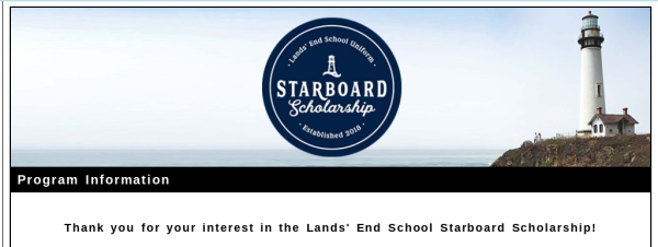 Lands End Scholarship