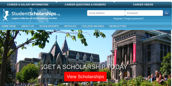 Sign up for a scholarship newsletter