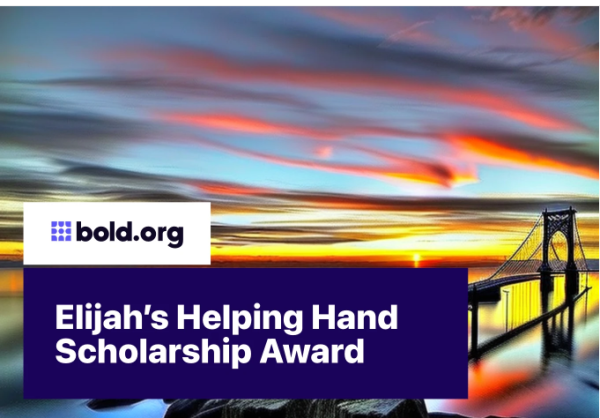 Elijahs Helping Hand Scholarship Award