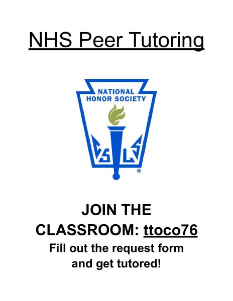 If you need tutoring, please join the Google Classroom so we can match you up with someone to help you. (Logo credit: NHS)
