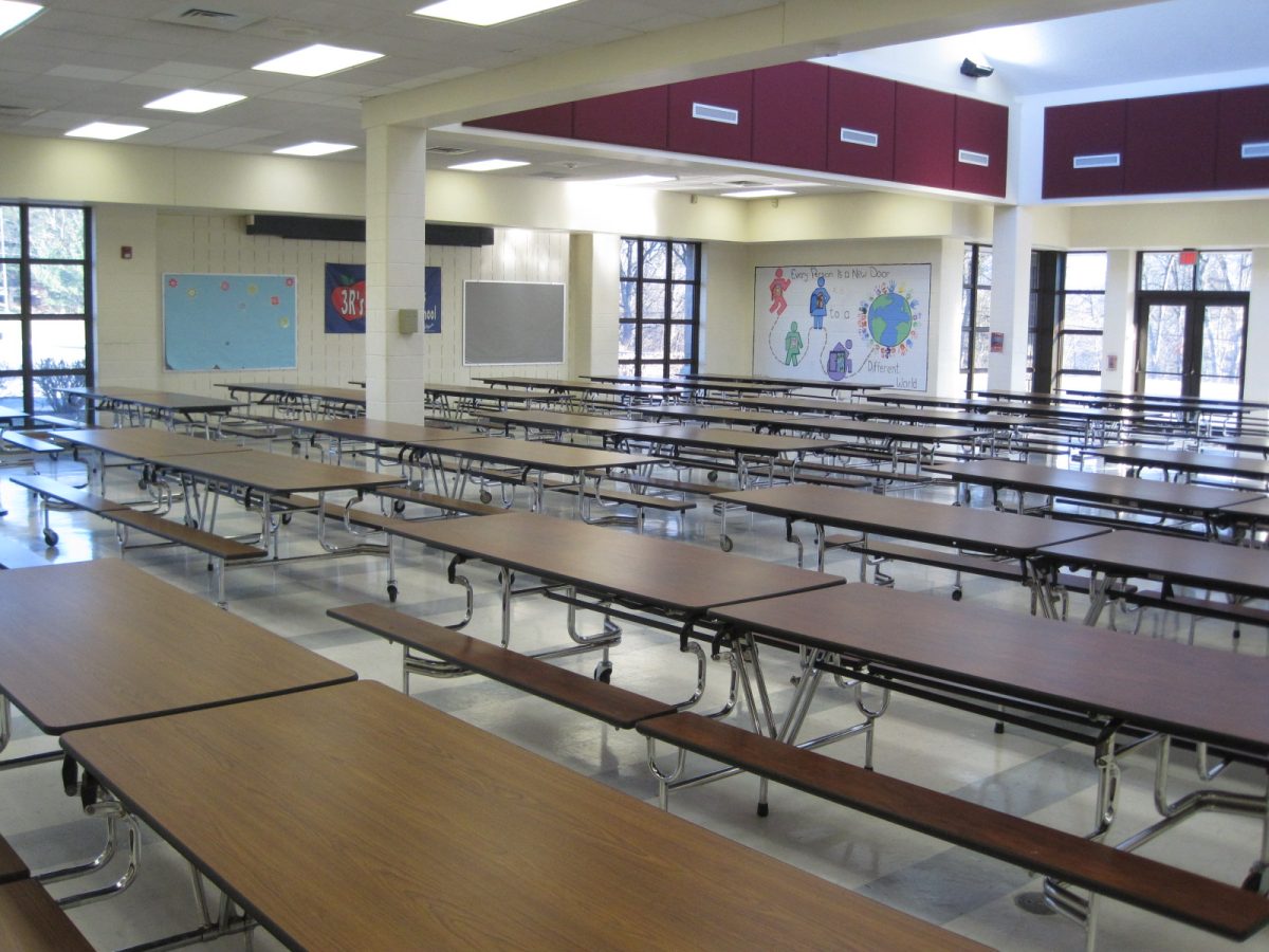 The Stroudsburg Junior High cafeteria, where students eat every day. 