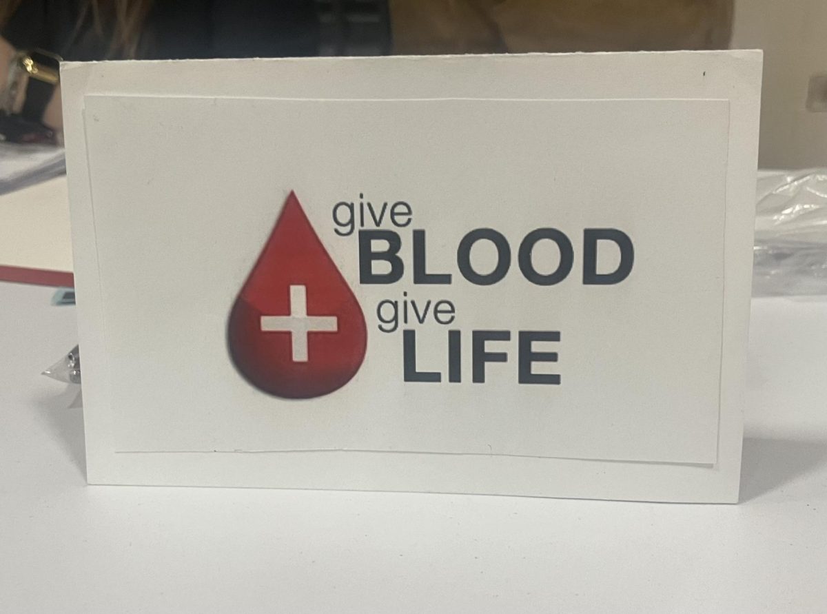 Donating blood saves lives!