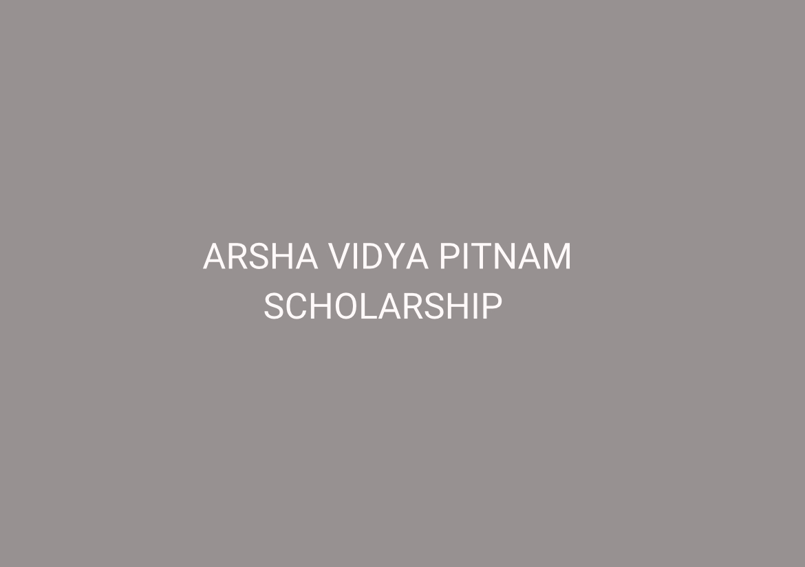 The Arsha Vidya Pitnam Scholarship is for students who are in Hamilton Township and are attending NCC