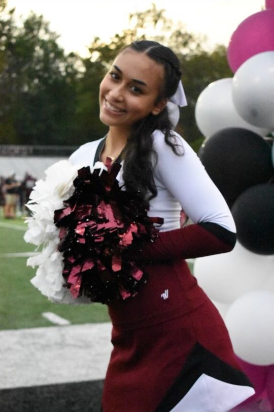 Photo of Stroudsburg High School student Katelyn Hernandez in her cheer uniform.