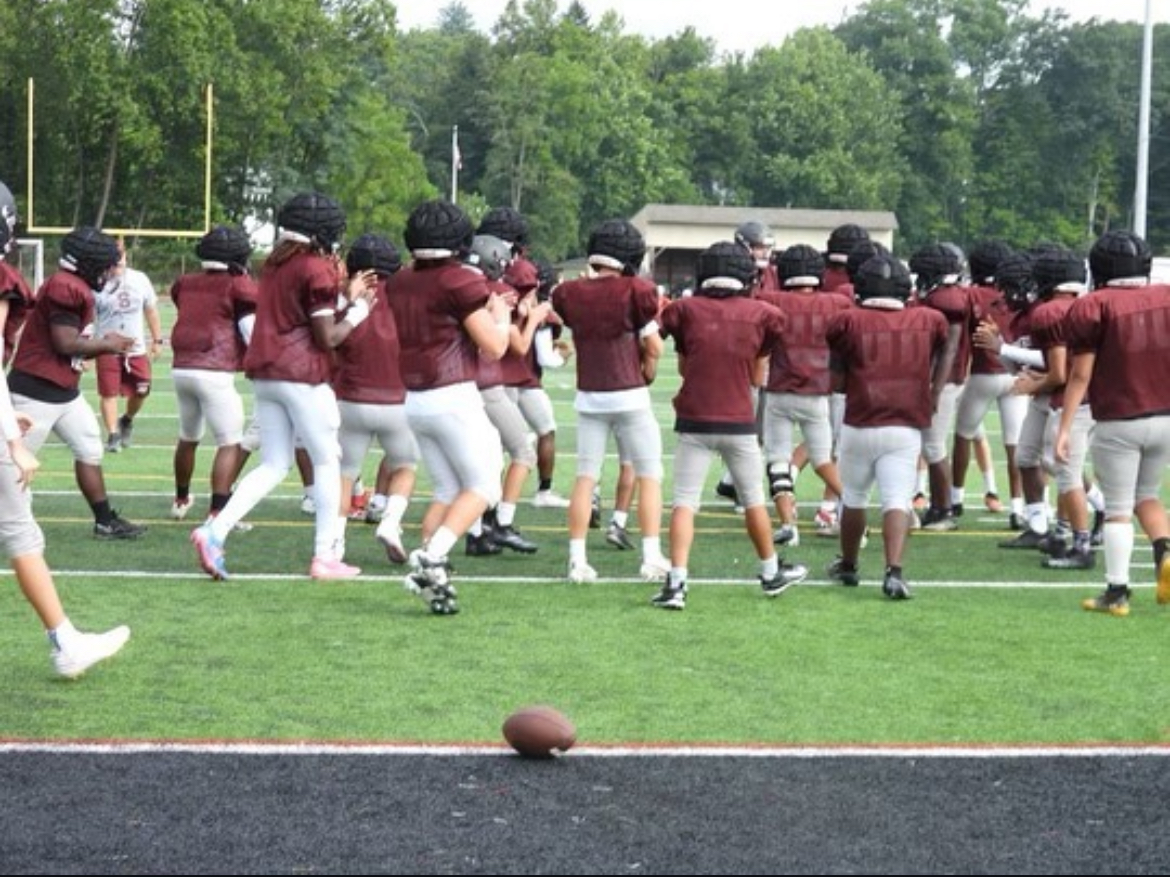 Stroudsburg Football team during practice in August 2024 (Picture from Stroudsburg Football Instagram)