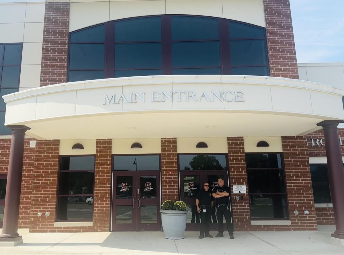 Stroudsburg High School, West Main Street, main entrance. 