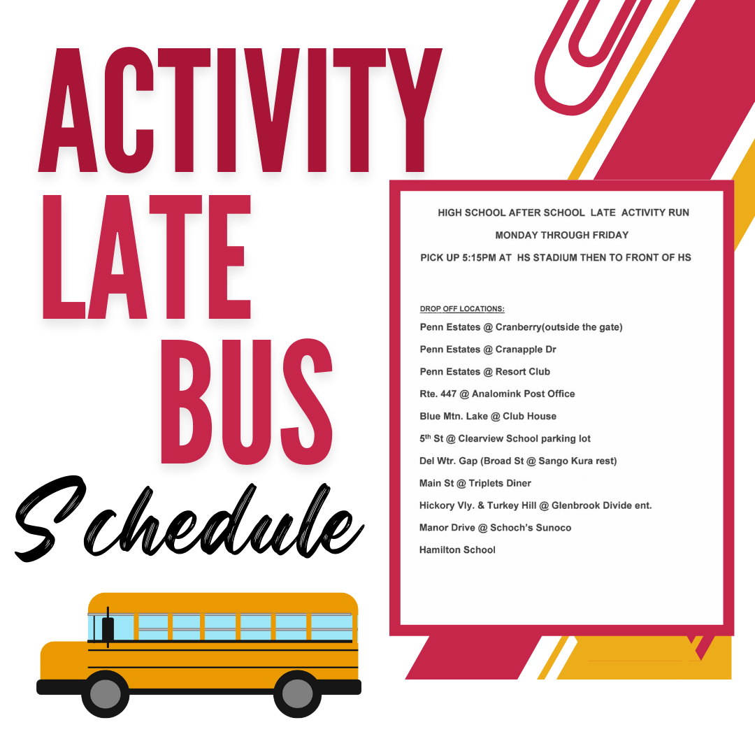 Activity Late Bus Schedule