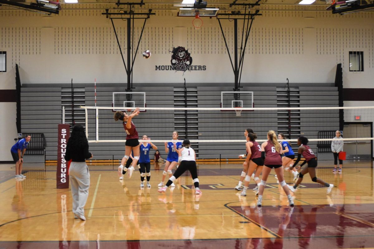 Stroudsburg Volleyball in action during game on October 9, 2024.