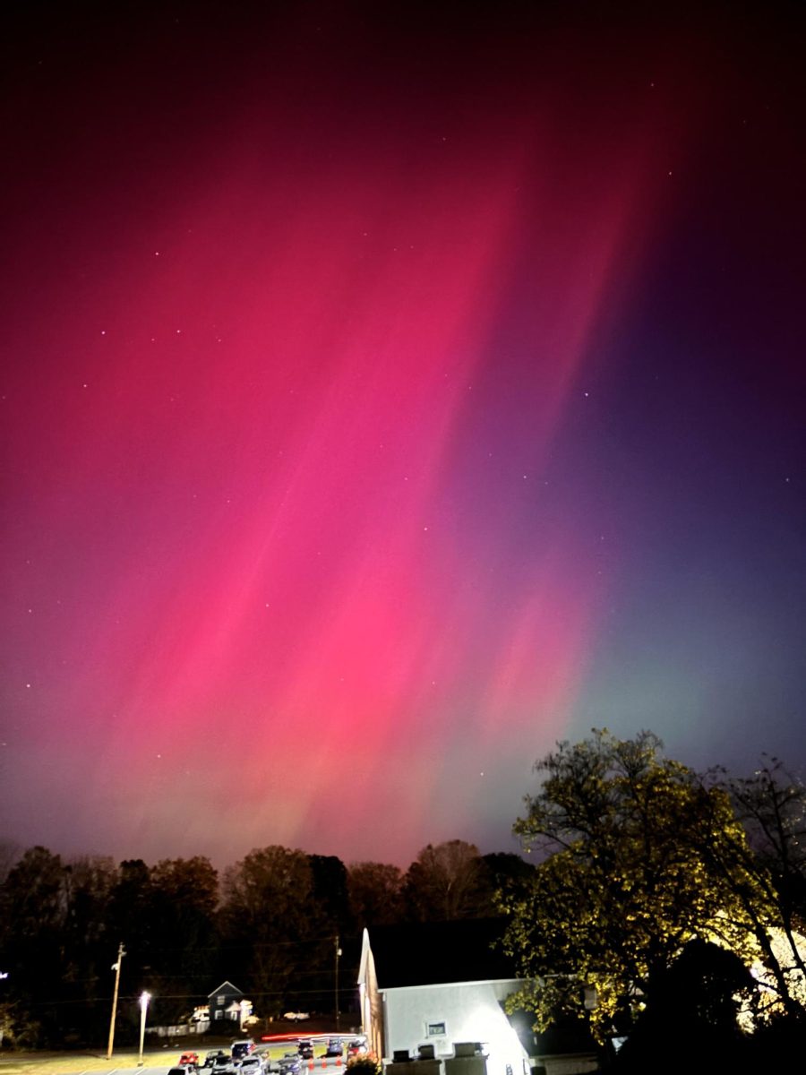 Vibrant pink, green, and blue lights seen in the Stroudsburg area. 