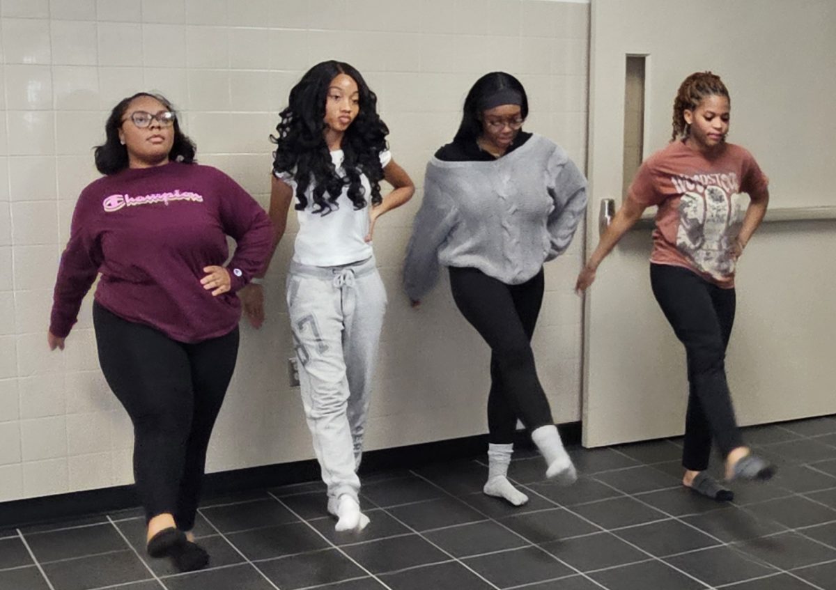 Senior girls Laila Carrol, Shania Lyn, Shanee Richards, and Amelia Lakes. 