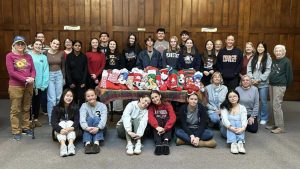 FBLA and NHS students volunteering at a stocking stuffing event with the Stroudsburg United Methodist Church. Submitted by Mrs. Haggerty.