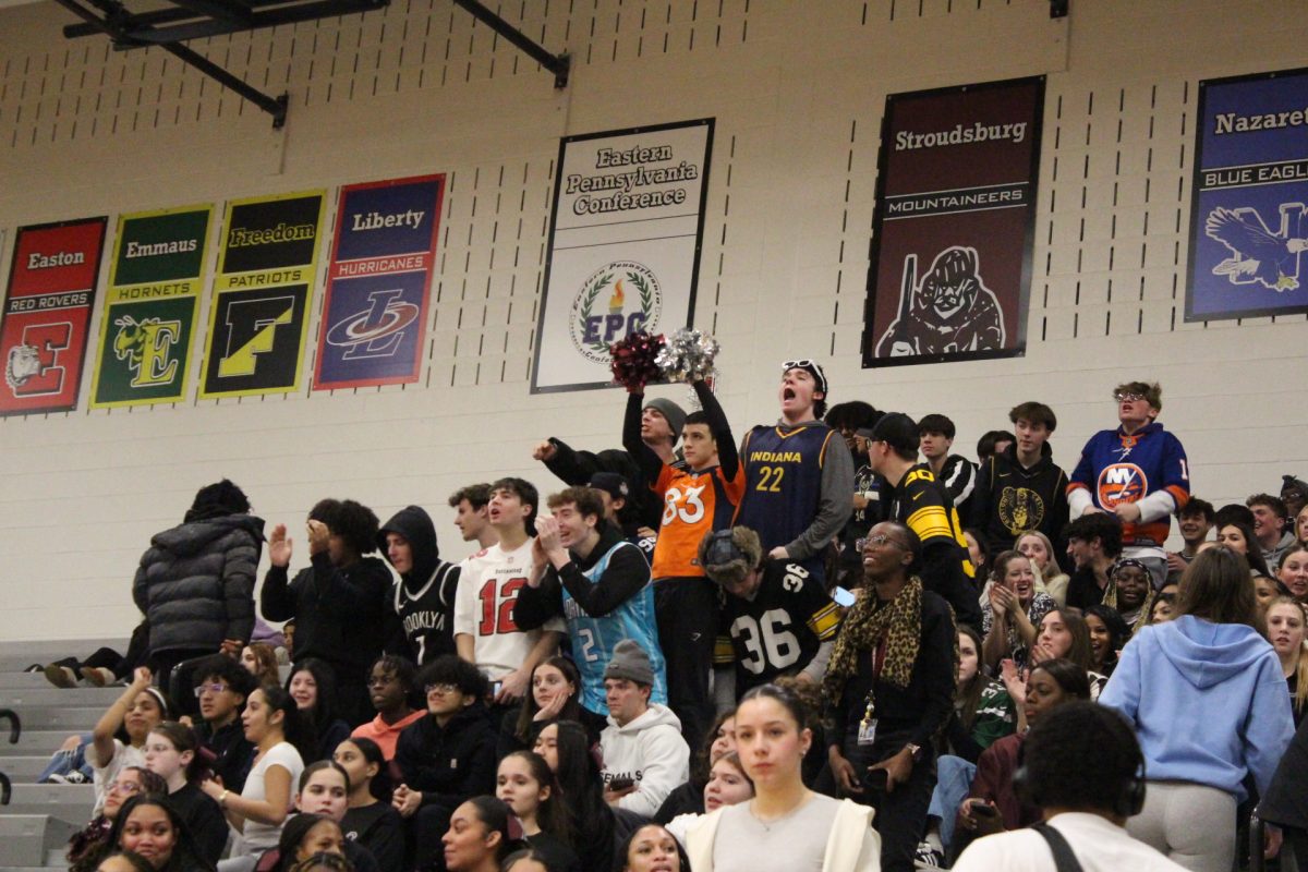 The Stroudsburg High School Student section getting loud