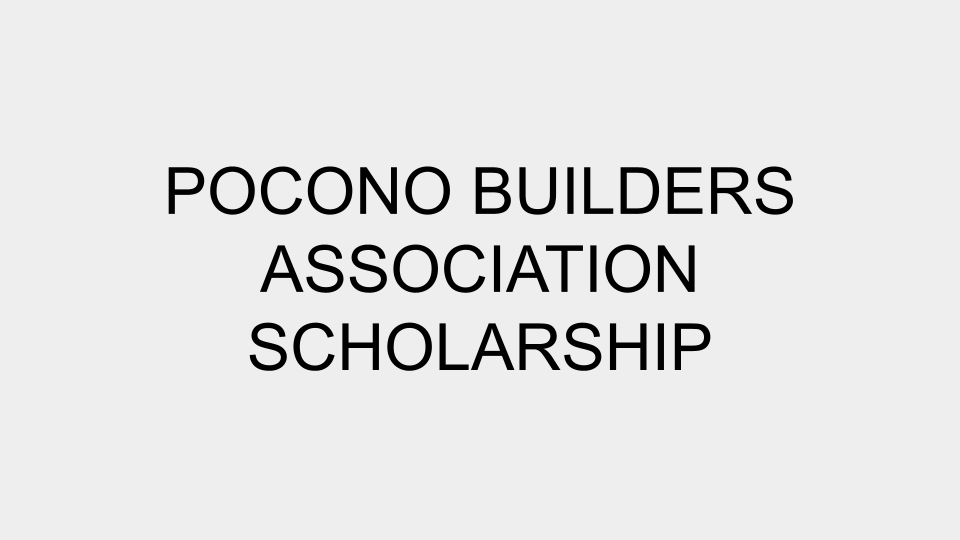 Pocono Builders Association Scholarships