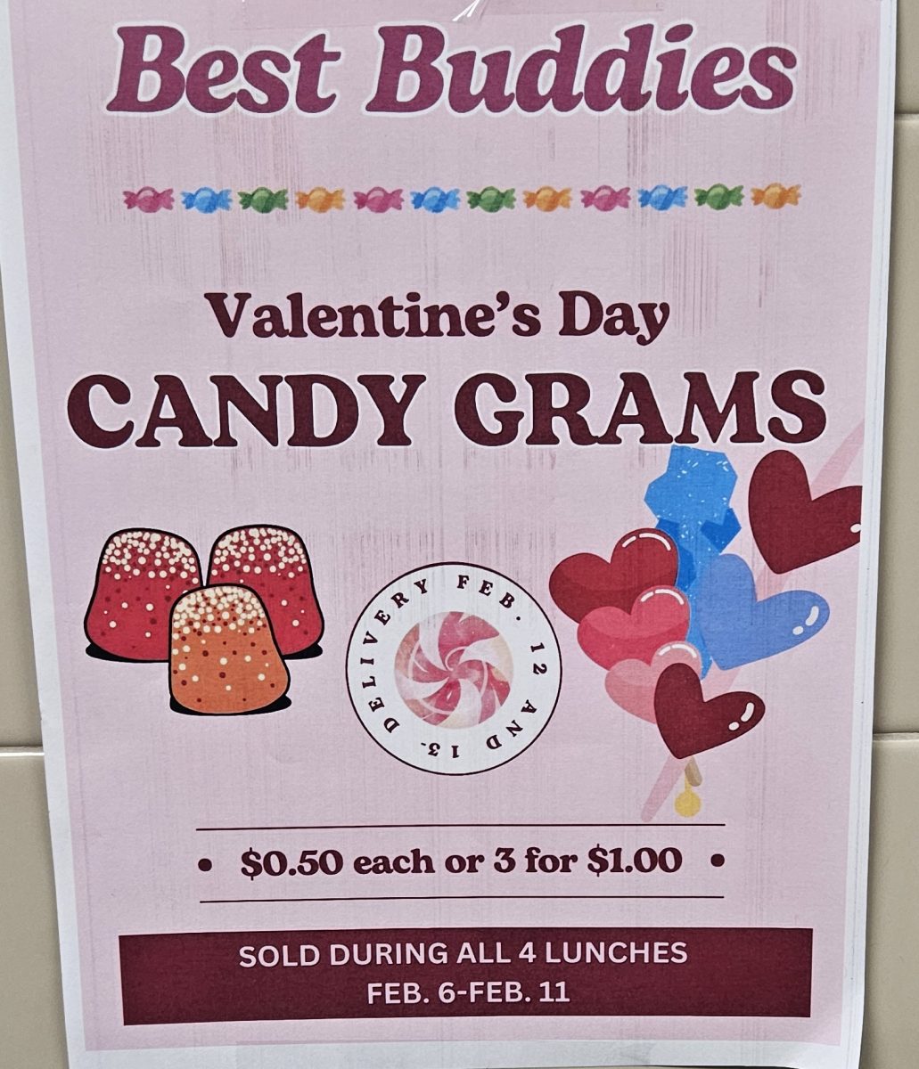 Best Buddies is hosting their traditional Valentine Candy Gram sale. 