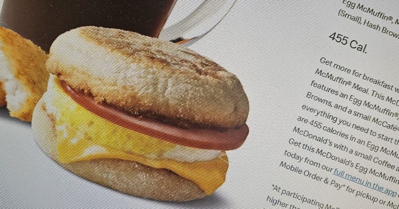 Breakfast sandwiches are popular among students. Stroudsburg students have a choice of several fast food restaurants near the high school. 
Photo taken from online menu at seamless.com. 