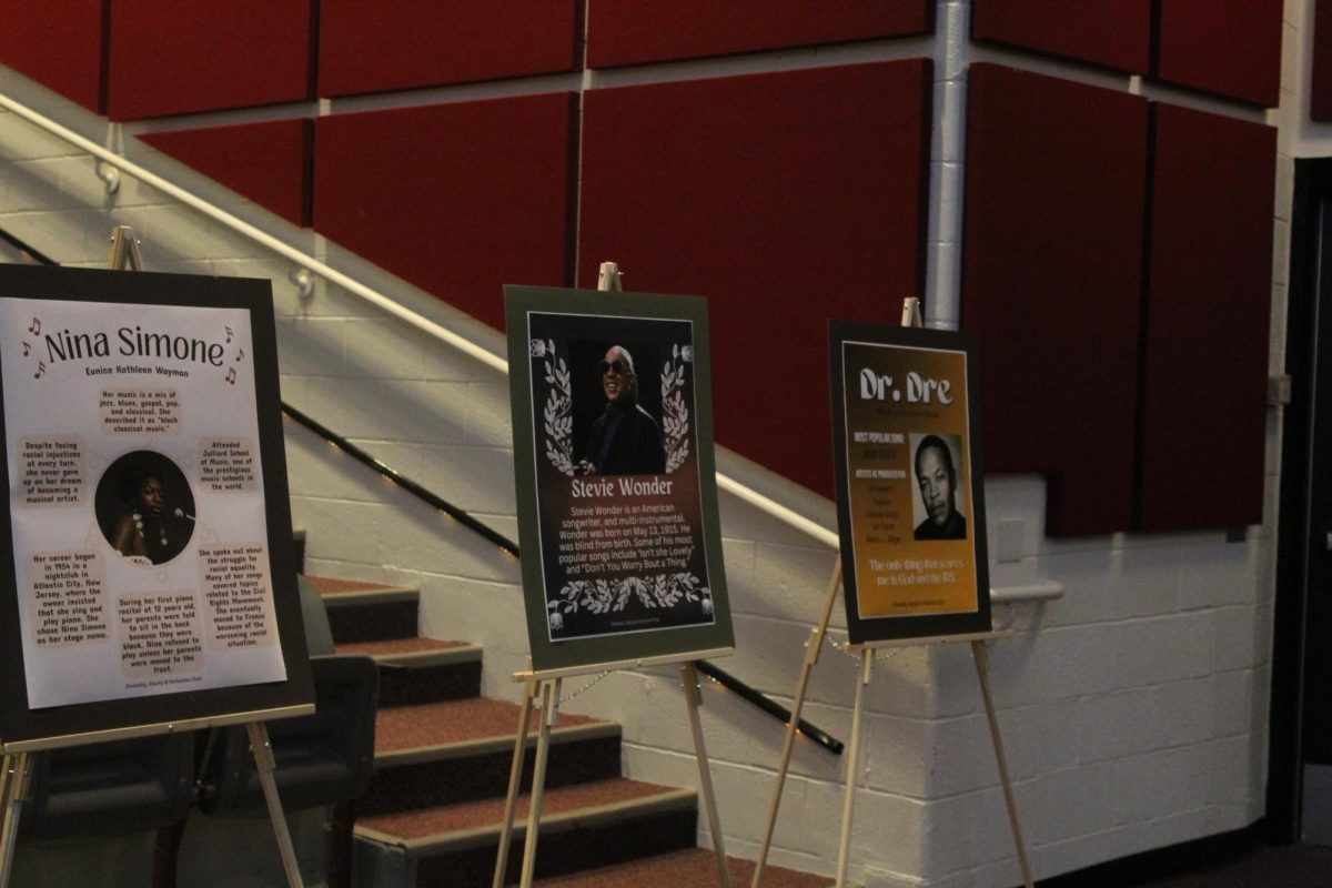 NAACP made posters to display highlighting influential people in African American culture.