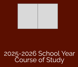 Image that shows the 2025-2026 school year course of study.