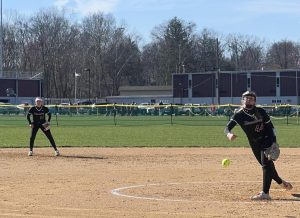 Jordan Cook pitched eight strikeouts against Pocono Mountain West on April 15, 2025.